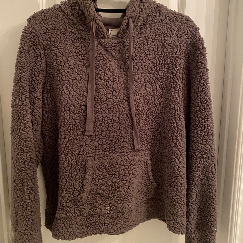 Hippie Rose Sherpa hoodie